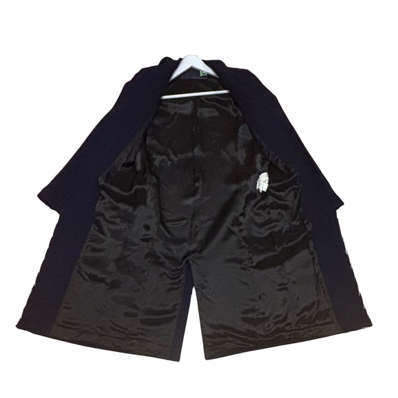 🧥✨ Zara Wool-Blend Long Coat | XS | Navy | MSRP $169 - Picture 3 of 7